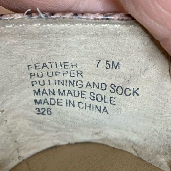 Steve Madden Pointed Toe Snake Skin Loafers - Picture 12 of 13